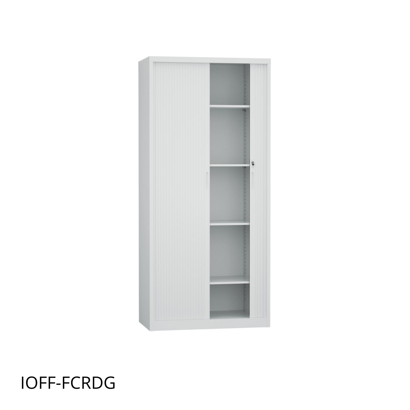 Armario archivador ioffice con ranura de acero color gris claro