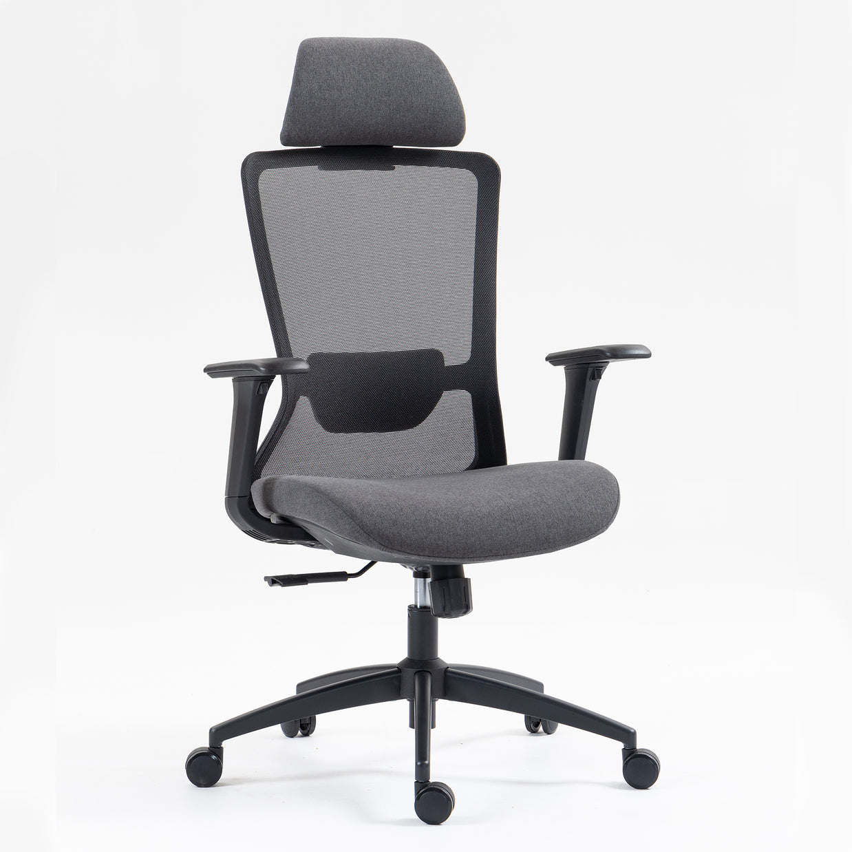 Silla SIT ejecutiva de oficina 300 lb, en color negro o gris nylon, poliéster, transpirable, tela  | SIT-8322H-BK | SIT-8322H-GR