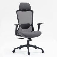 Silla SIT ejecutiva de oficina 300 lb, en color negro o gris nylon, poliéster, transpirable, tela  | SIT-8322H-BK | SIT-8322H-GR