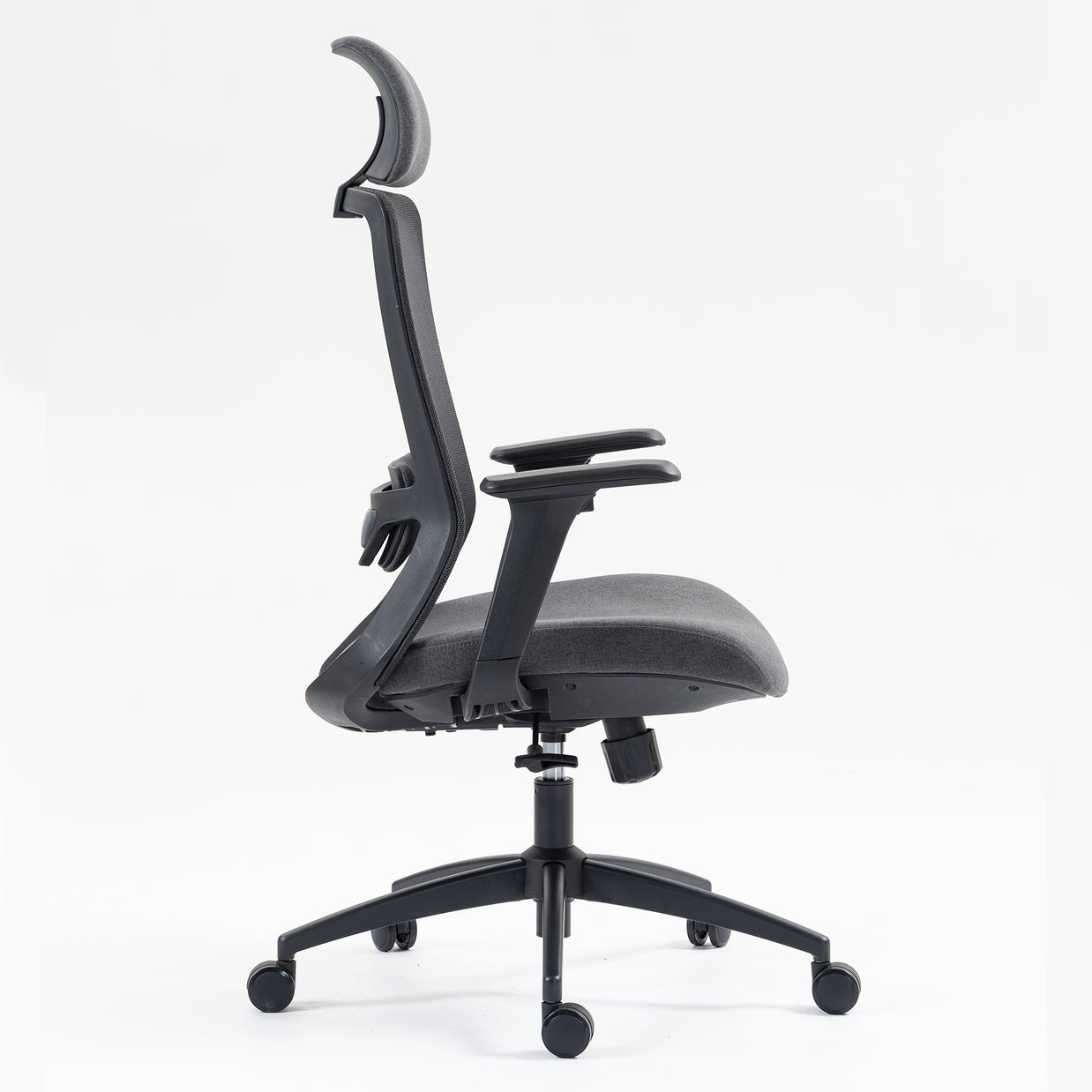 Silla SIT ejecutiva de oficina 300 lb, en color negro o gris nylon, poliéster, transpirable, tela  | SIT-8322H-BK | SIT-8322H-GR