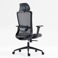 Silla SIT ejecutiva de oficina 300 lb, en color negro o gris nylon, poliéster, transpirable, tela  | SIT-8322H-BK | SIT-8322H-GR