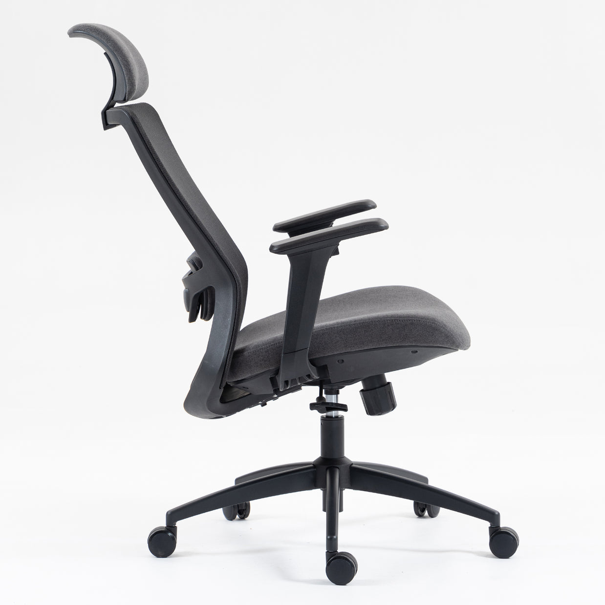 Silla SIT ejecutiva de oficina 300 lb, en color negro o gris nylon, poliéster, transpirable, tela  | SIT-8322H-BK | SIT-8322H-GR