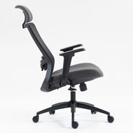 Silla SIT ejecutiva de oficina 300 lb, en color negro o gris nylon, poliéster, transpirable, tela  | SIT-8322H-BK | SIT-8322H-GR
