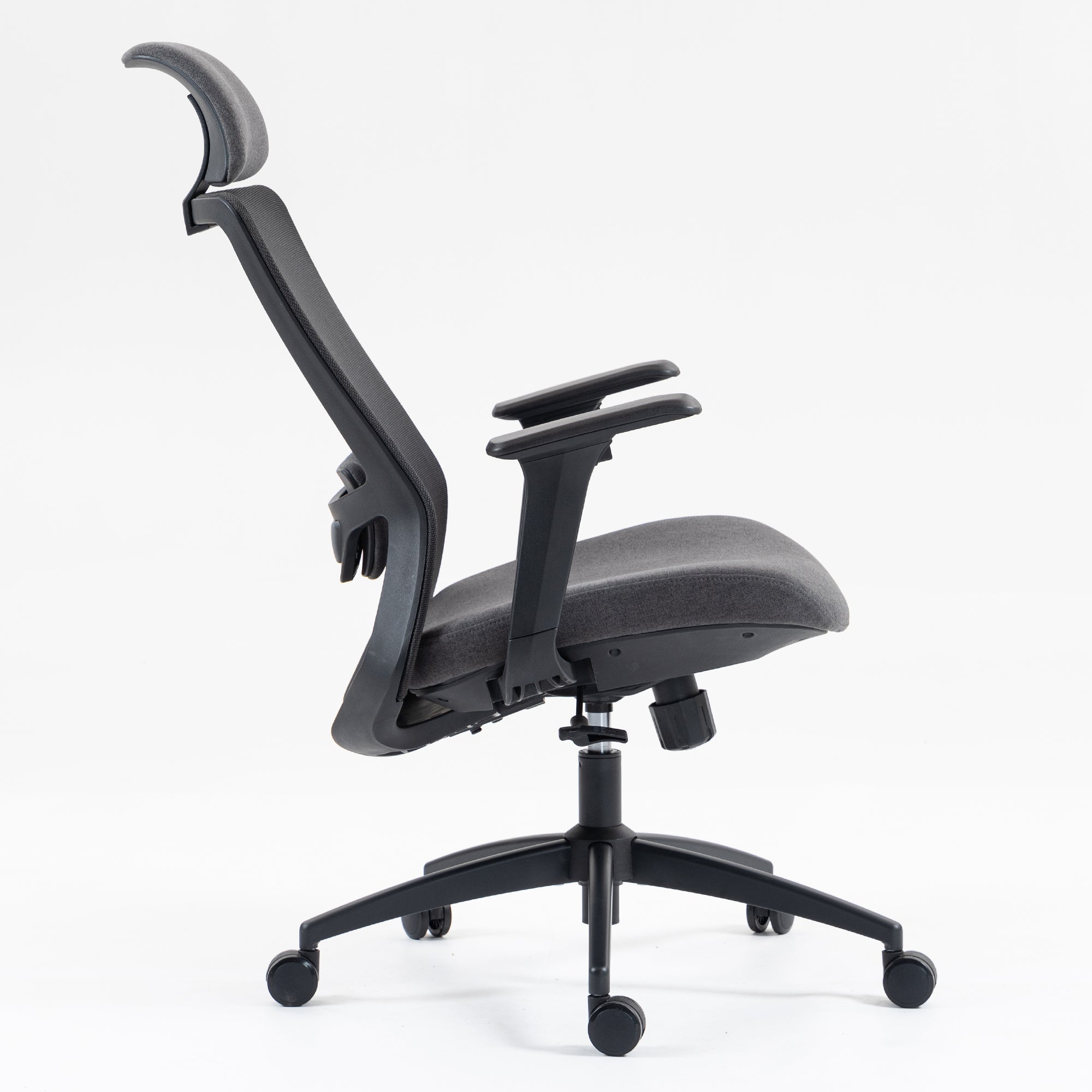 Silla SIT ejecutiva de oficina 300 lb, en color negro o gris nylon, poliéster, transpirable, tela  | SIT-8322H-BK | SIT-8322H-GR