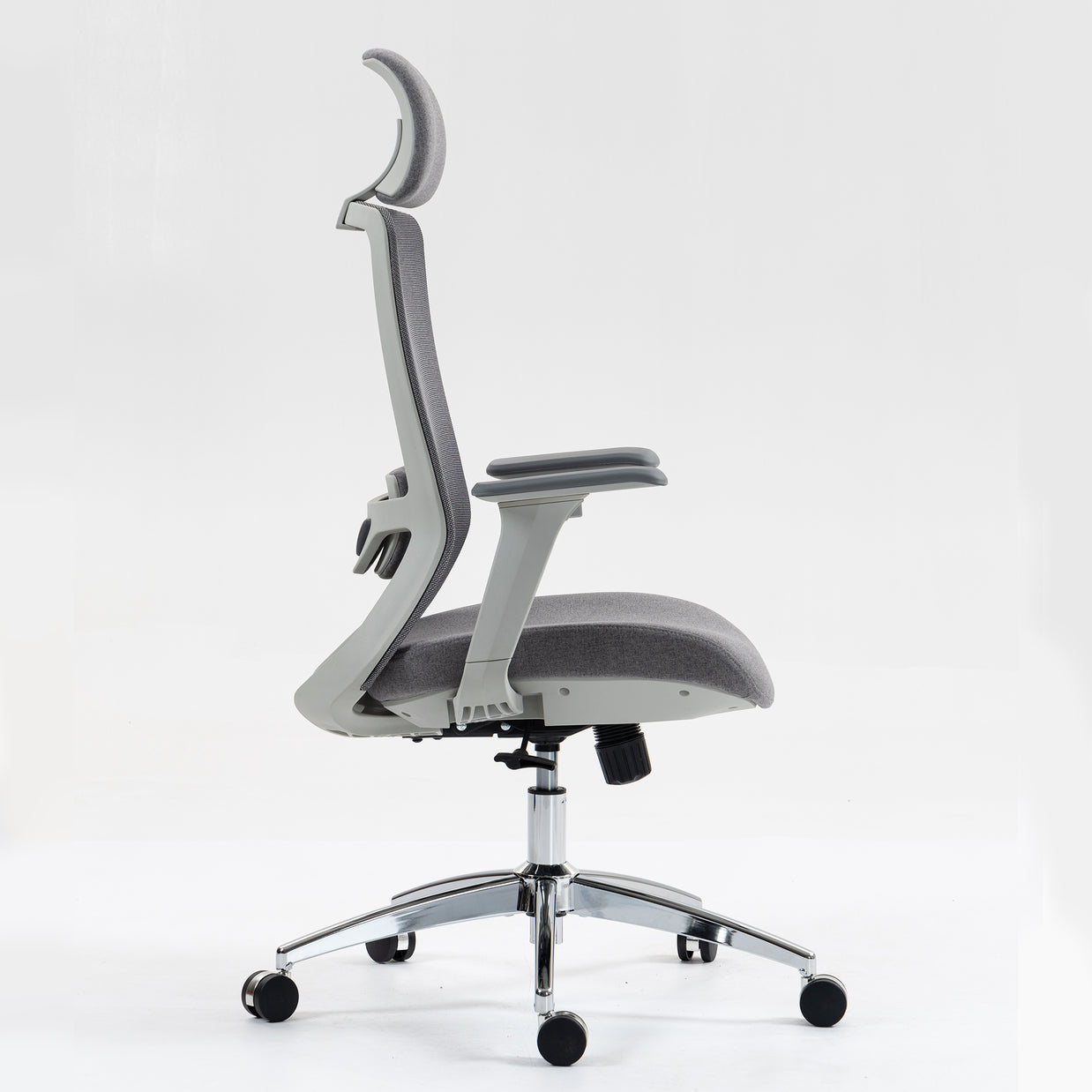 Silla SIT ejecutiva de oficina 300 lb, en color negro o gris nylon, poliéster, transpirable, tela  | SIT-8322H-BK | SIT-8322H-GR