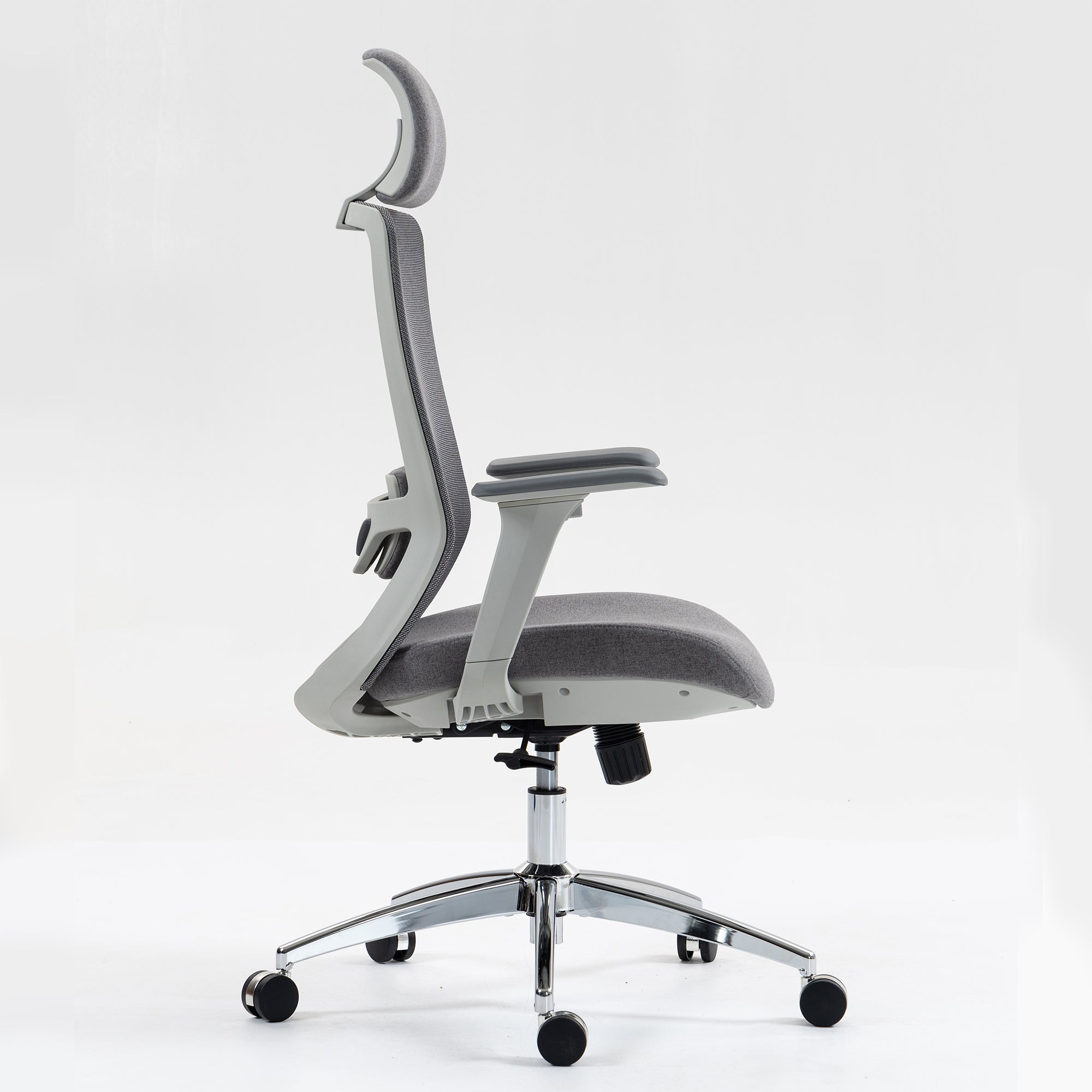 Silla SIT ejecutiva de oficina 300 lb, en color negro o gris nylon, poliéster, transpirable, tela  | SIT-8322H-BK | SIT-8322H-GR
