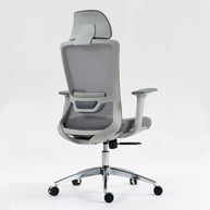 Silla SIT ejecutiva de oficina 300 lb, en color negro o gris nylon, poliéster, transpirable, tela  | SIT-8322H-BK | SIT-8322H-GR