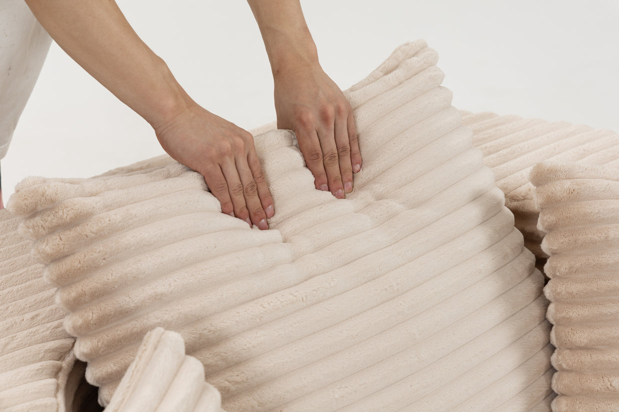 Sofá SIT Lumina individual foam de alta densidad color beige, gris, gris claro / 110 x 103 x 62.5 cm / SIT-LUMINA