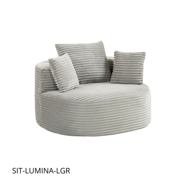 Sofá SIT Lumina individual foam de alta densidad color beige, gris, gris claro / 110 x 103 x 62.5 cm / SIT-LUMINA