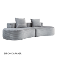 Sofá SIT Ondara foam de alta densidad color beige, gris oscuro, gris claro, verde / medida 265 x 115 x 62.5 cm / SIT-ONDARA