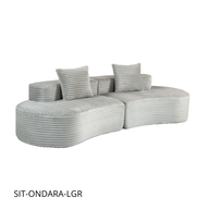 Sofá SIT Ondara foam de alta densidad color beige, gris oscuro, gris claro, verde / medida 265 x 115 x 62.5 cm / SIT-ONDARA