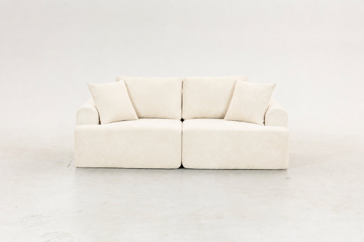 Sofá SIT Velora foam de alta densidad, colores café, gris oscuro o blanco gris / medidas 200 x 90 x 74 cm / SIT-VELORA