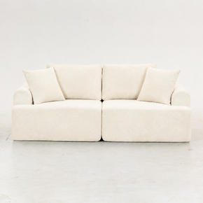 Sofá SIT Velora foam de alta densidad, colores café, gris oscuro o blanco gris / medidas 200 x 90 x 74 cm / SIT-VELORA