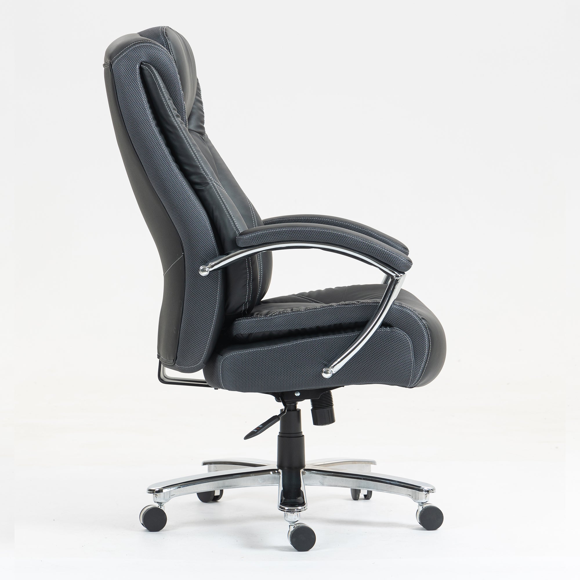 Silla SIT ejecutiva gris o negro, poliéster transpirable, nylon, clase 4 300 lb ajustable | SIT-9373H-FABRIC | SIT-9373H-PU