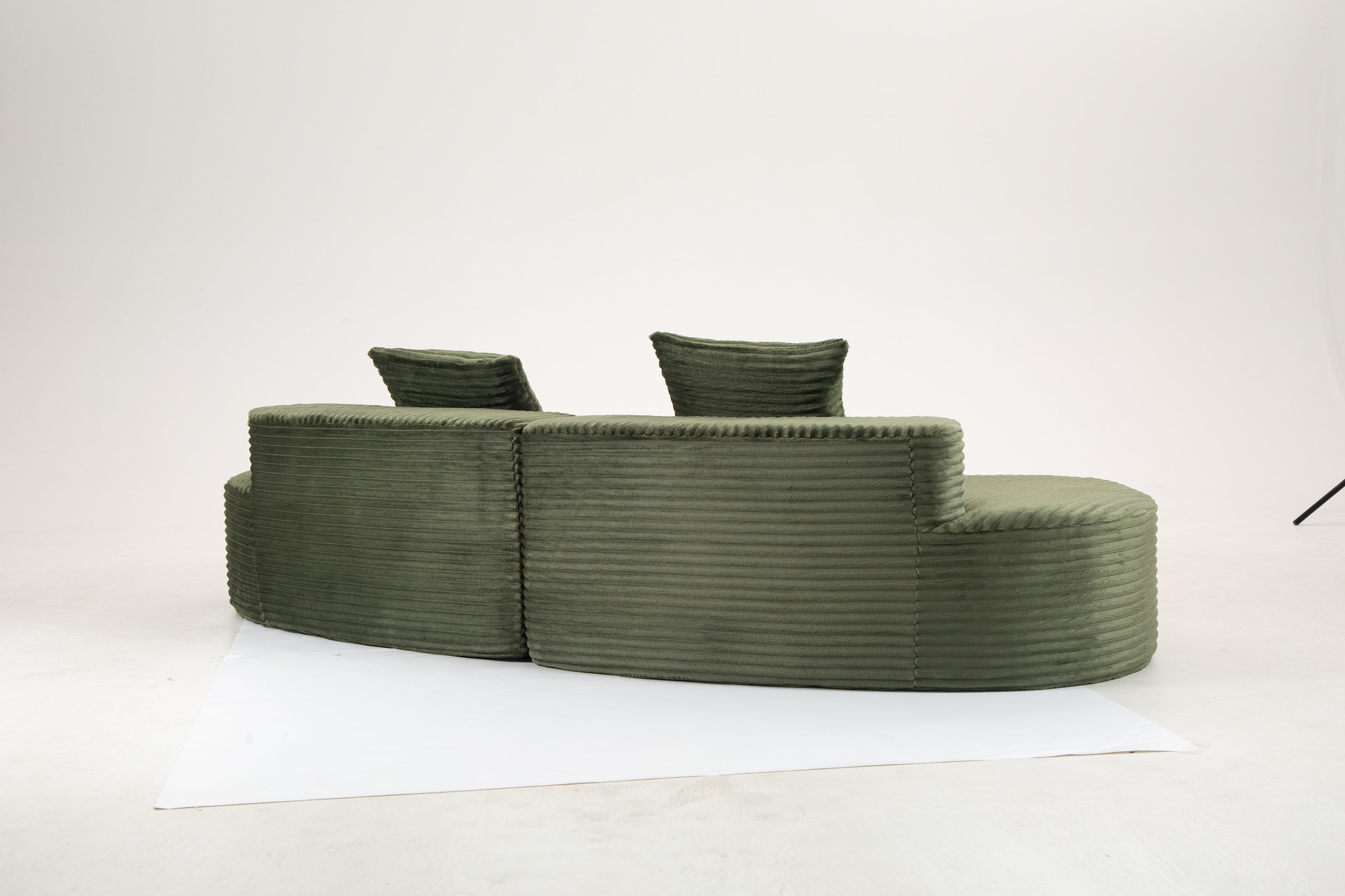 Sofá SIT Ondara foam de alta densidad color beige, gris oscuro, gris claro, verde / medida 265 x 115 x 62.5 cm / SIT-ONDARA