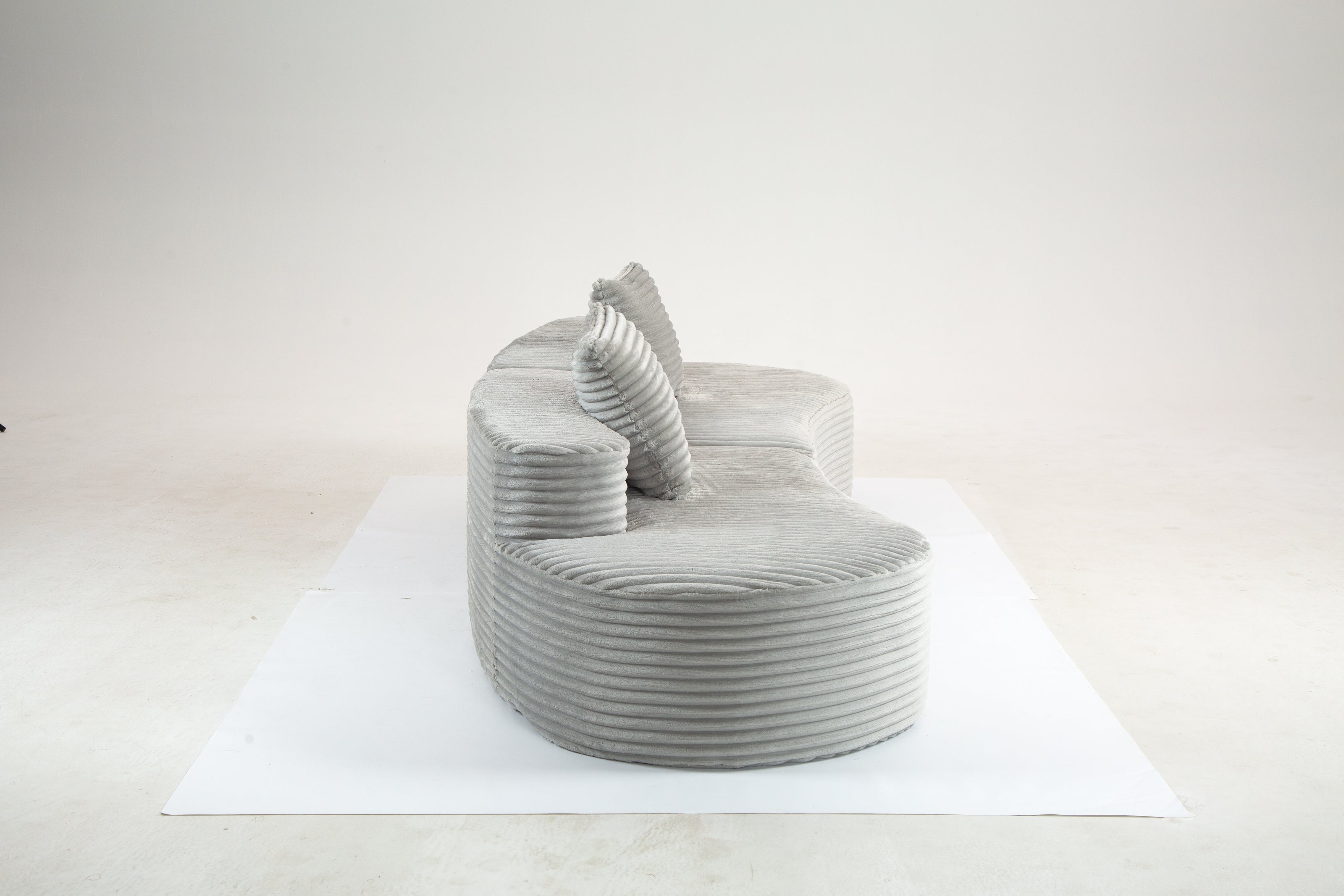 Sofá SIT Ondara foam de alta densidad color beige, gris oscuro, gris claro, verde / medida 265 x 115 x 62.5 cm / SIT-ONDARA