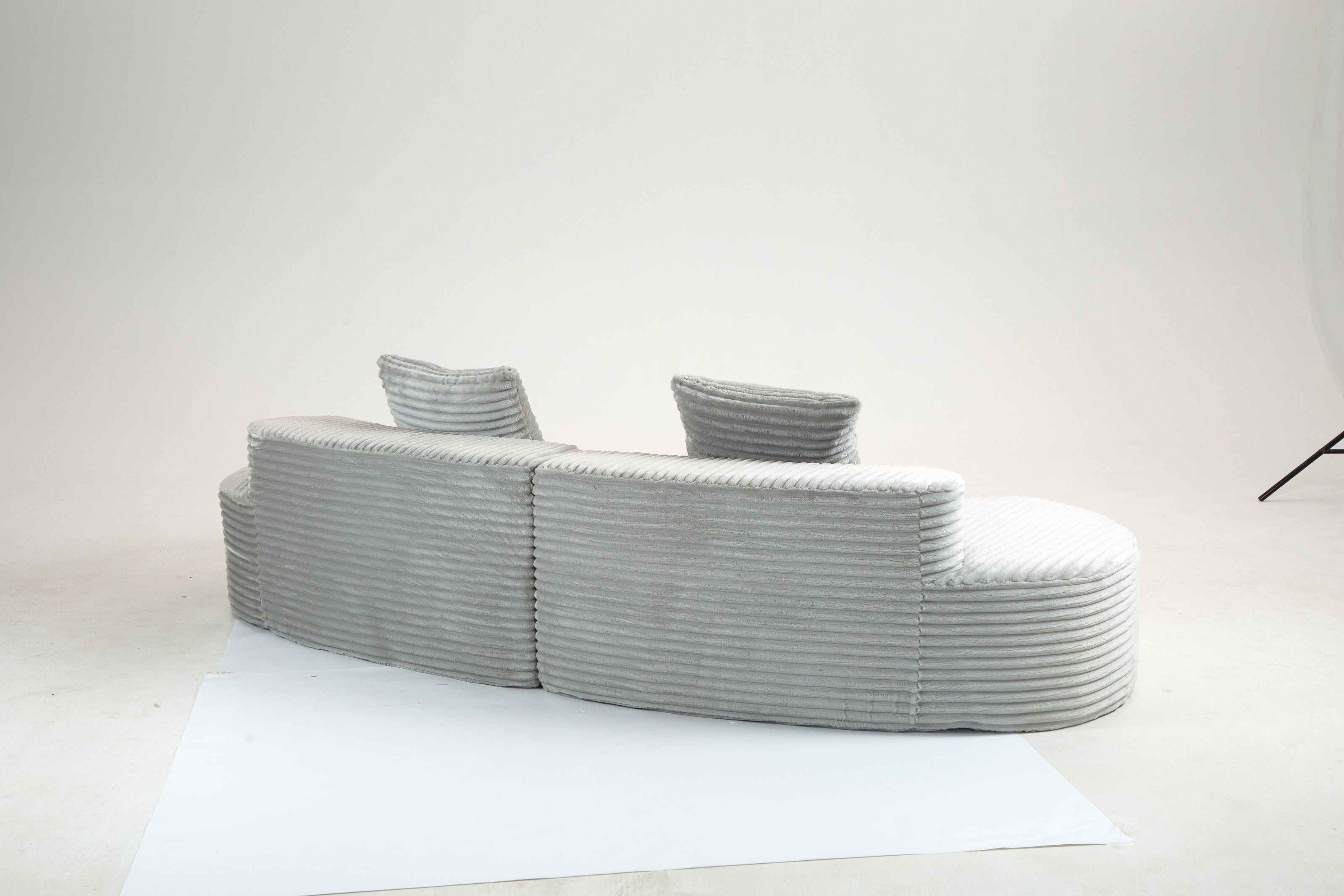 Sofá SIT Ondara foam de alta densidad color beige, gris oscuro, gris claro, verde / medida 265 x 115 x 62.5 cm / SIT-ONDARA