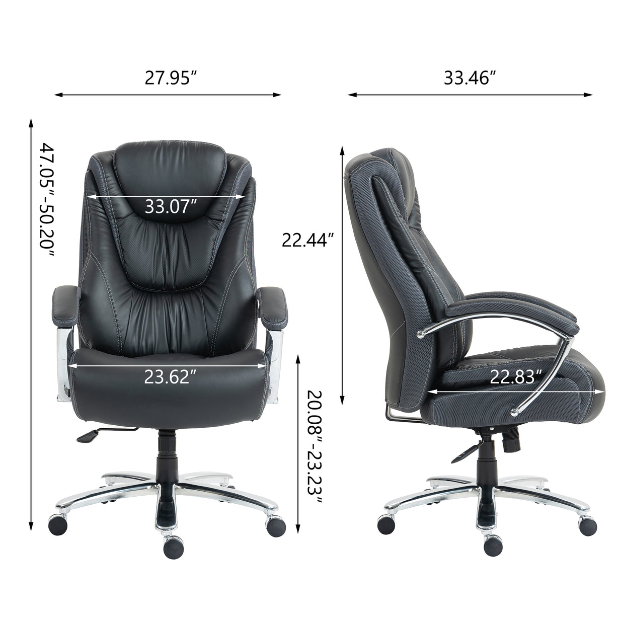 Silla SIT ejecutiva gris o negro, poliéster transpirable, nylon, clase 4 300 lb ajustable | SIT-9373H-FABRIC | SIT-9373H-PU