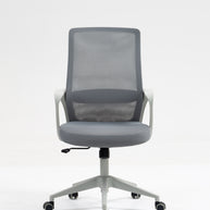 Silla de malla SIT respaldo medio, control de altura neumático, base de nylon, color gris y color negro SIT-M195GR / SIT-M195BK
