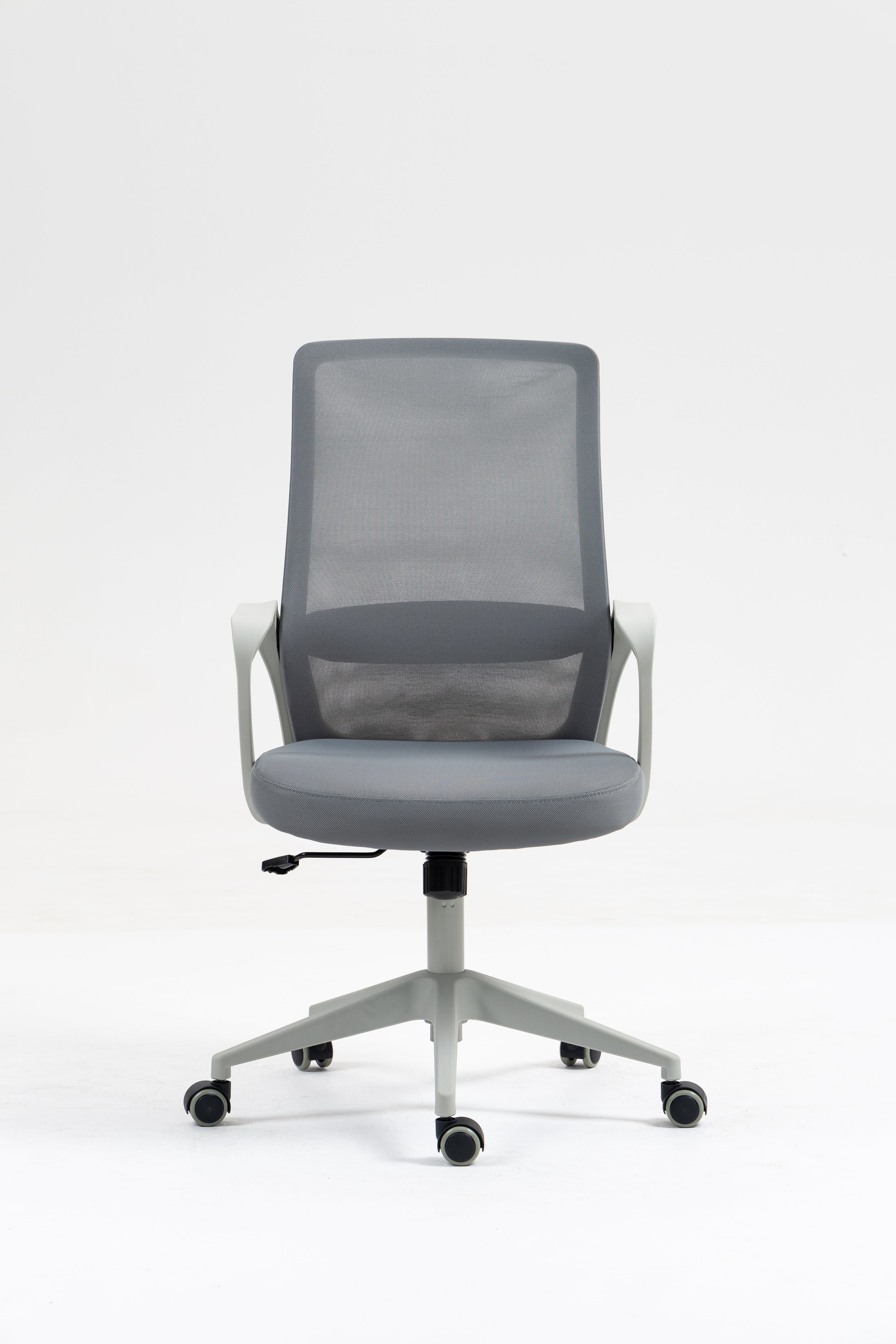 Silla de malla SIT respaldo medio, control de altura neumático, base de nylon, color gris y color negro SIT-M195GR / SIT-M195BK
