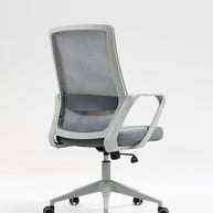 Silla de malla SIT respaldo medio, control de altura neumático, base de nylon, color gris y color negro SIT-M195GR / SIT-M195BK
