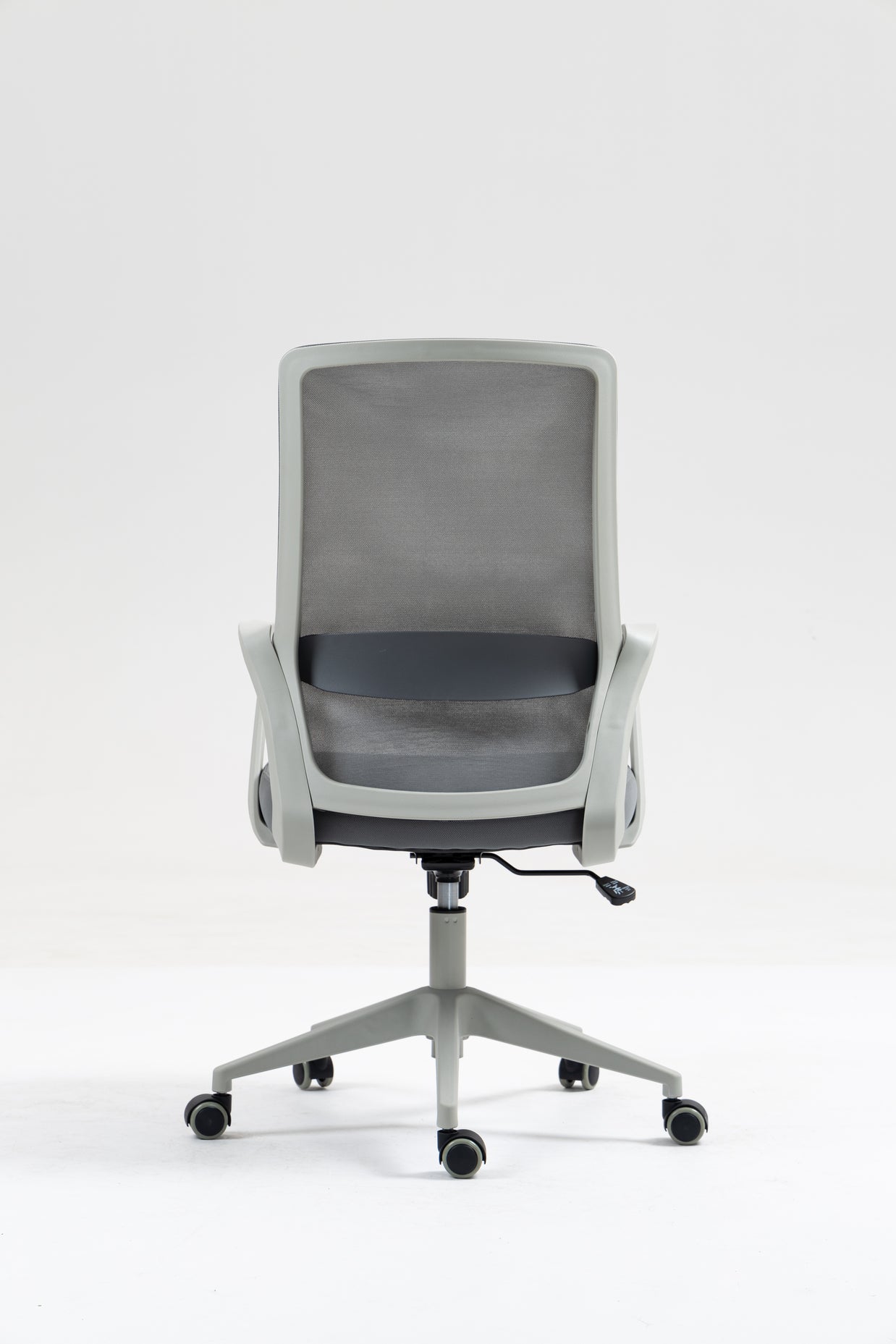 Silla de malla SIT respaldo medio, control de altura neumático, base de nylon, color gris y color negro SIT-M195GR / SIT-M195BK