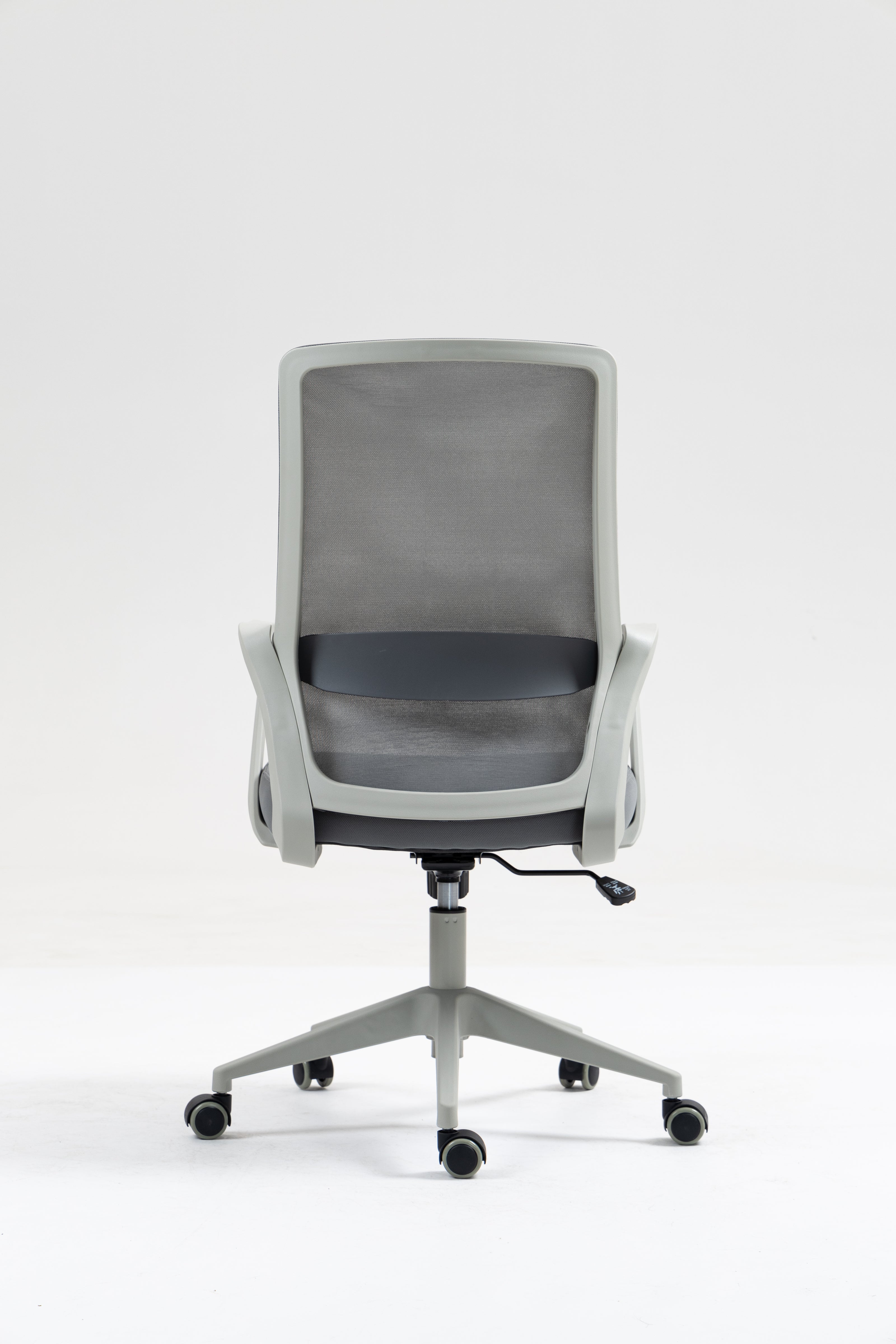 Silla de malla SIT respaldo medio, control de altura neumático, base de nylon, color gris y color negro SIT-M195GR / SIT-M195BK