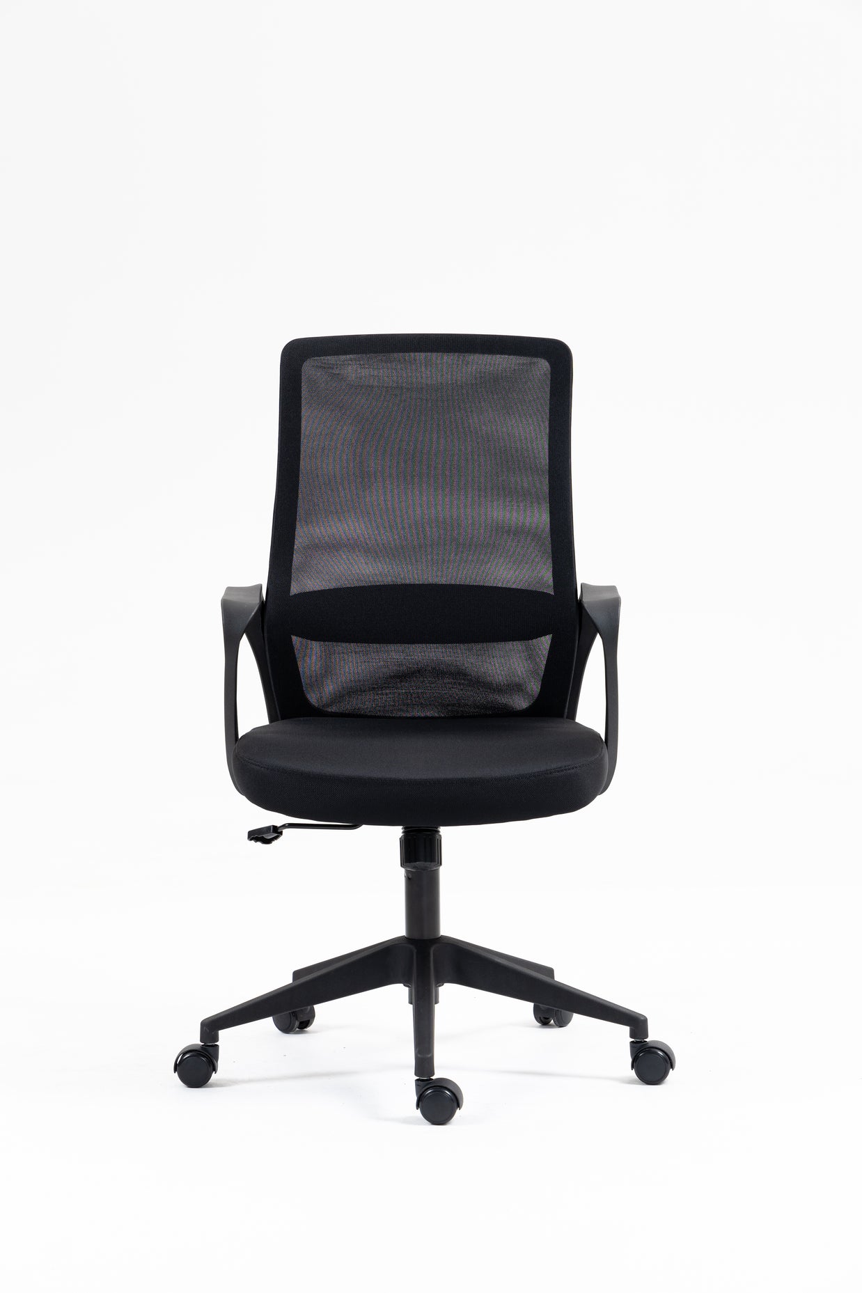 Silla de malla SIT respaldo medio, control de altura neumático, base de nylon, color gris y color negro SIT-M195GR / SIT-M195BK