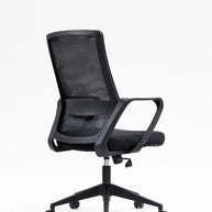 Silla de malla SIT respaldo medio, control de altura neumático, base de nylon, color gris y color negro SIT-M195GR / SIT-M195BK