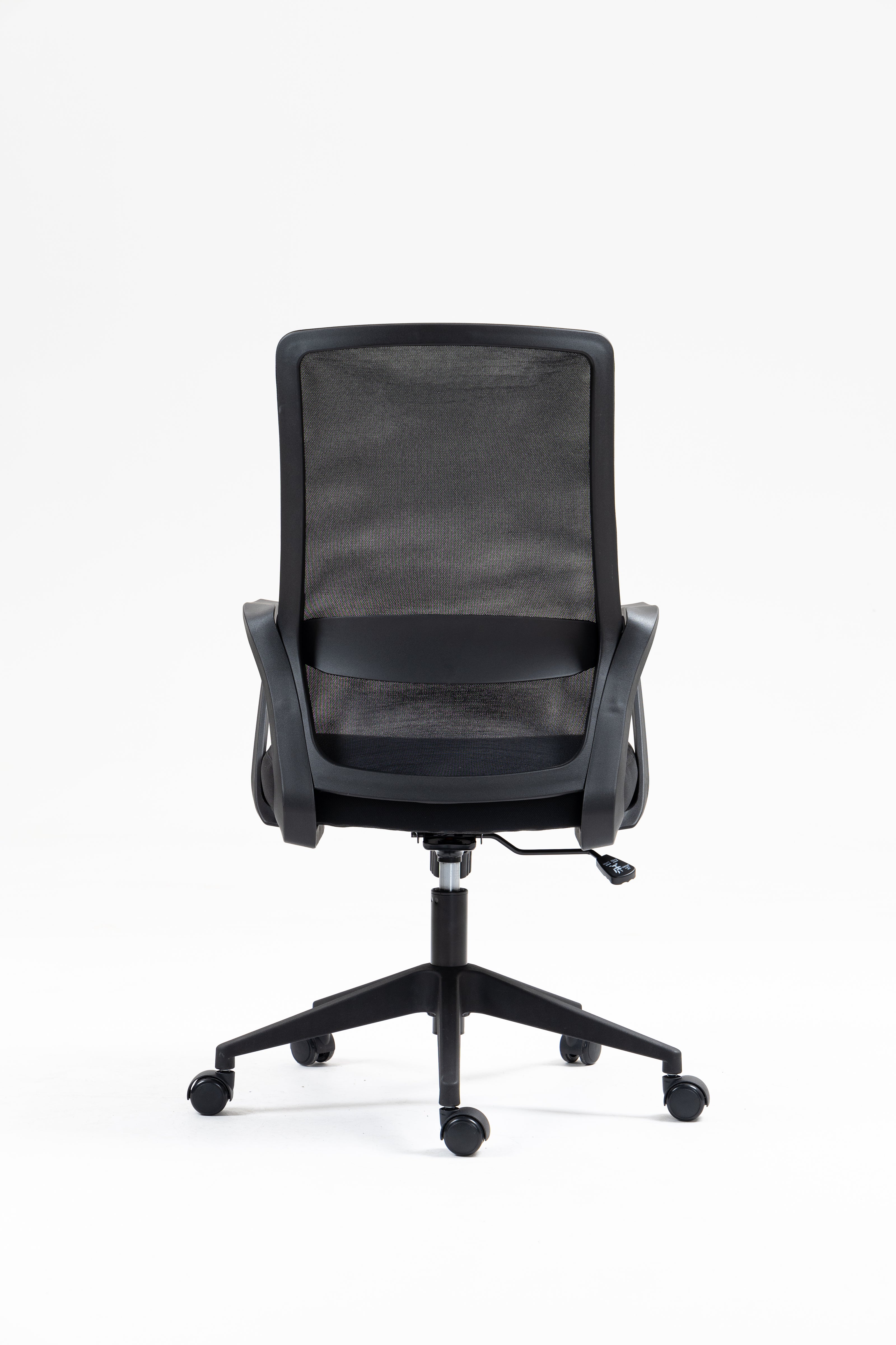 Silla de malla SIT respaldo medio, control de altura neumático, base de nylon, color gris y color negro SIT-M195GR / SIT-M195BK