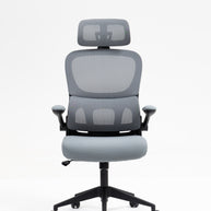 Silla de malla Sit, con respaldo alto y reposacabezas ajustable, respaldo de nylon color negro y gris SIT-M380BK / SIT-M380GY