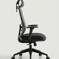Silla SIT ejecutiva 300 lb con respaldo alto negro, superficie de Nylon ajustable | SIT-M880