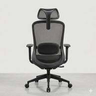 Silla SIT ejecutiva 300 lb con respaldo alto negro, superficie de Nylon ajustable | SIT-M880