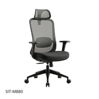 Silla SIT ejecutiva 300 lb con respaldo alto negro, superficie de Nylon ajustable | SIT-M880