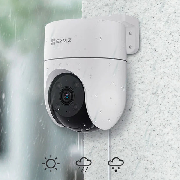 Cámara EZVIZ Wifi, H8C-3MP-POE, PT, Tecnología IA, Visión Nocturna, Seguimiento Automático, Intemperie.