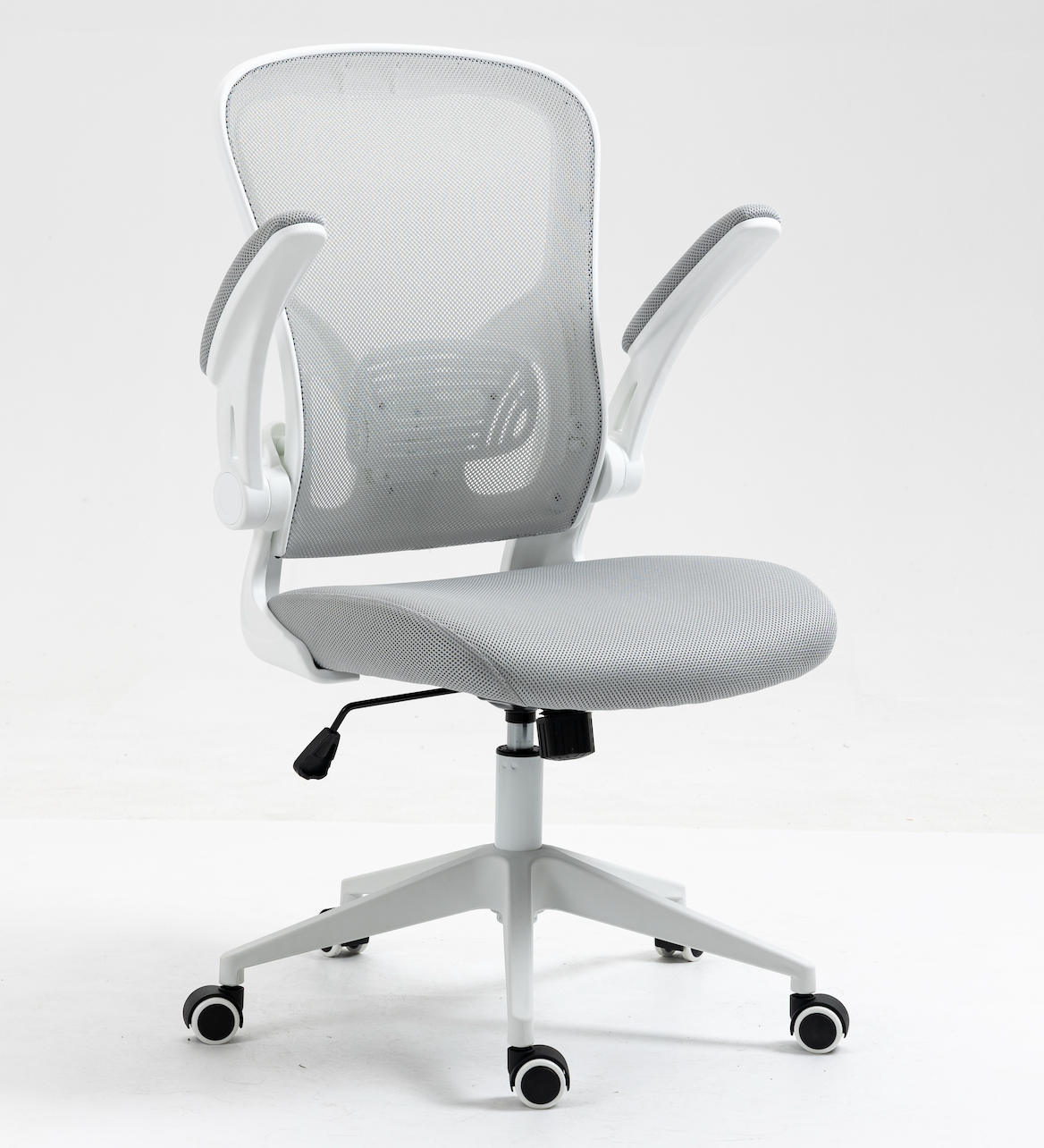 Silla SIT Ejecutiva, respaldar medio, superficie de nylon, reposabrazos ajustables. Color Negro y Gris. Peso: 200Lbs. SIT-M250