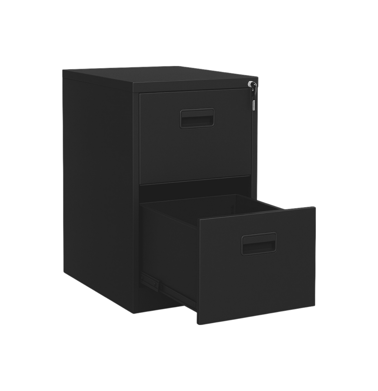 Archivero Vertical iOffice, 2 Cajones, Acero, Color gris claro, Cerradura con 2 llaves. IOFF-DD2