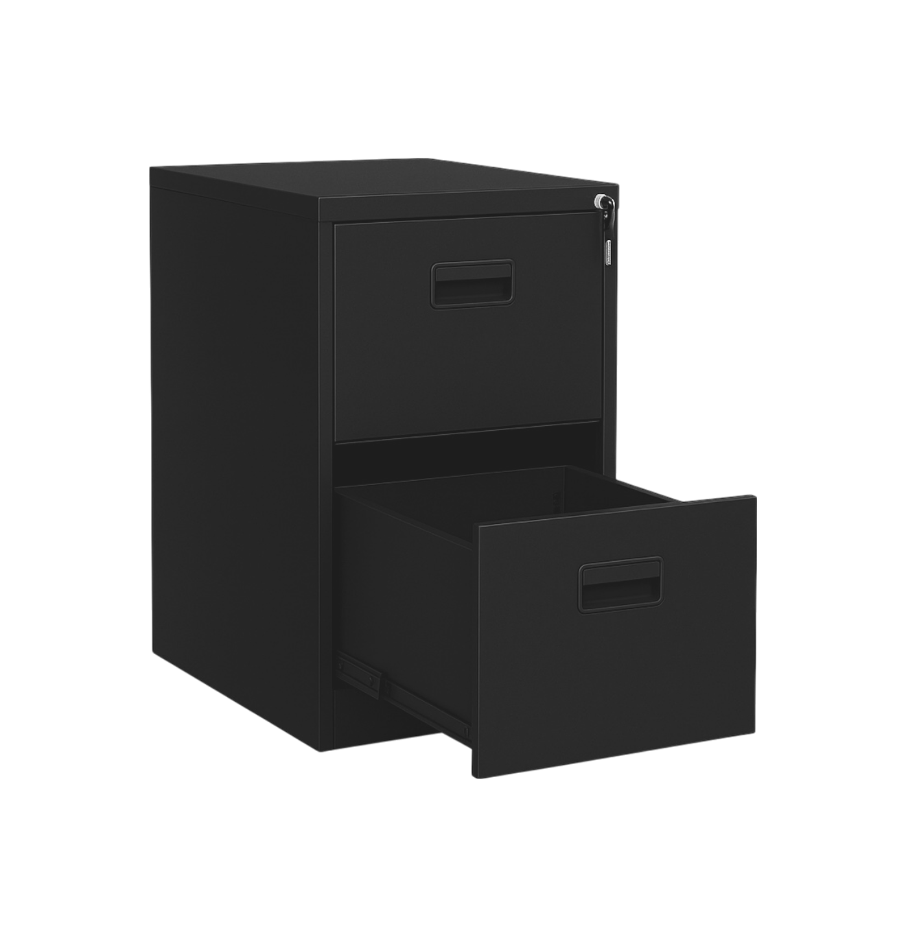 Archivero Vertical iOffice, 2 Cajones, Acero, Color gris claro, Cerradura con 2 llaves. IOFF-DD2