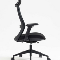 Silla SIT Gerencial, respaldo medio, acolchonada, ajuste de altura. Color Negro y Gris. Peso: 250Lbs. SIT-M800