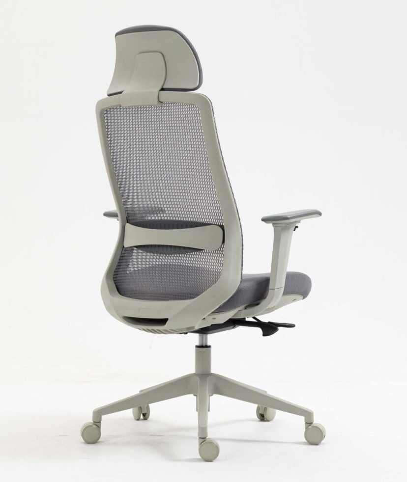 Silla SIT Gerencial, respaldo medio, acolchonada, ajuste de altura. Color Negro y Gris. Peso: 250Lbs. SIT-M800