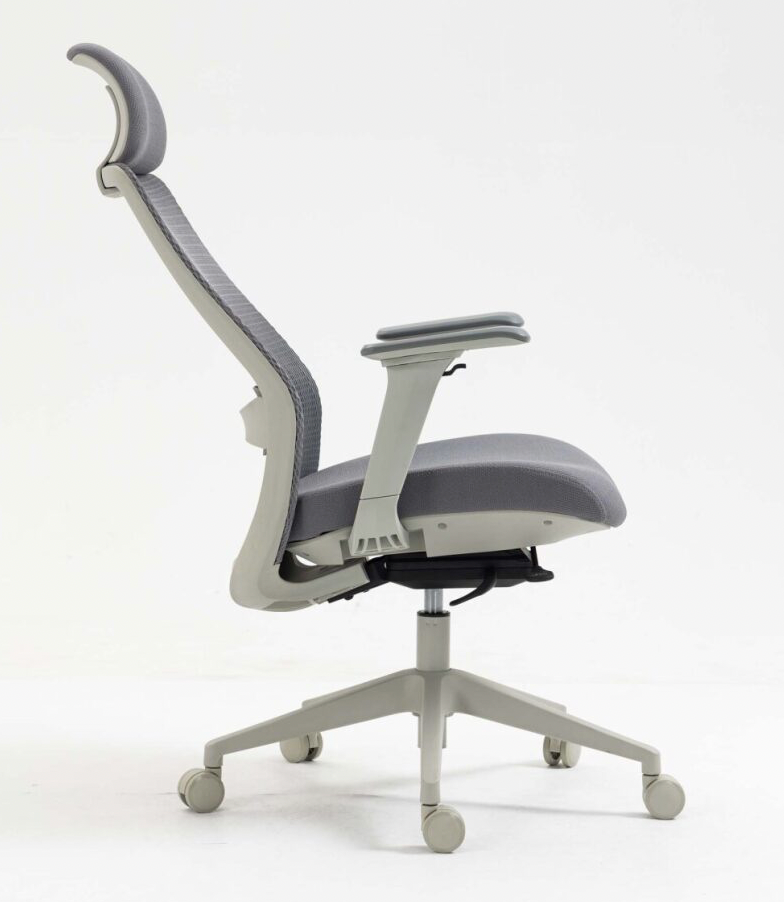 Silla SIT Gerencial, respaldo medio, acolchonada, ajuste de altura. Color Negro y Gris. Peso: 250Lbs. SIT-M800