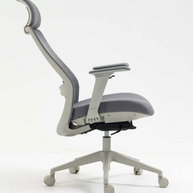 Silla SIT Gerencial, respaldo medio, acolchonada, ajuste de altura. Color Negro y Gris. Peso: 250Lbs. SIT-M800