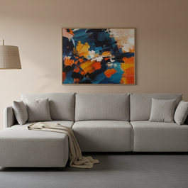 Sofá SIT Evana foam de alta densidad, colores beige, azul claro, gris claro / medidas 269 x 161 x 88 cm  / SIT-EVANA