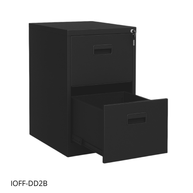 Archivero Vertical iOffice, 2 Cajones, Acero, Color gris claro, Cerradura con 2 llaves. IOFF-DD2