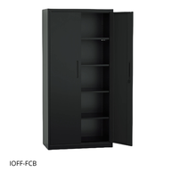 Armario Archivador de 2 puertas iOffice, Acero, Color gris claro, 4 Estantes Ajustables. IOFF-FC