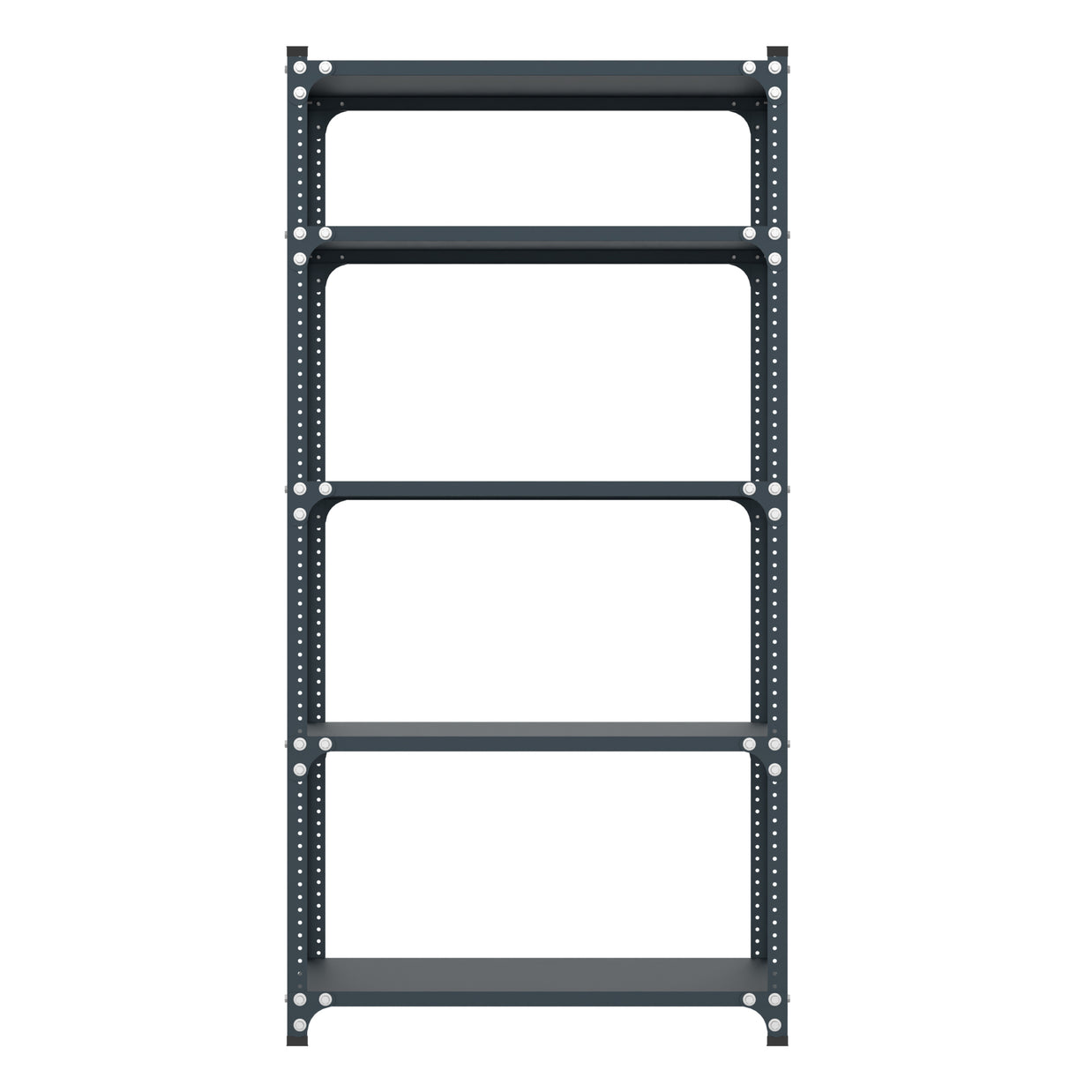 Estante iOffice de Almacenamiento, Acero, Color Gris, 200 kg por Soporte. 200x100x50cm. IOFF-RS5H.