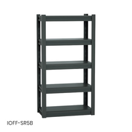Estante iOffice de Almacenamiento, Acero, Color Negro 150 kg por Soporte. 183x100x50cm. IOFF-SR5B