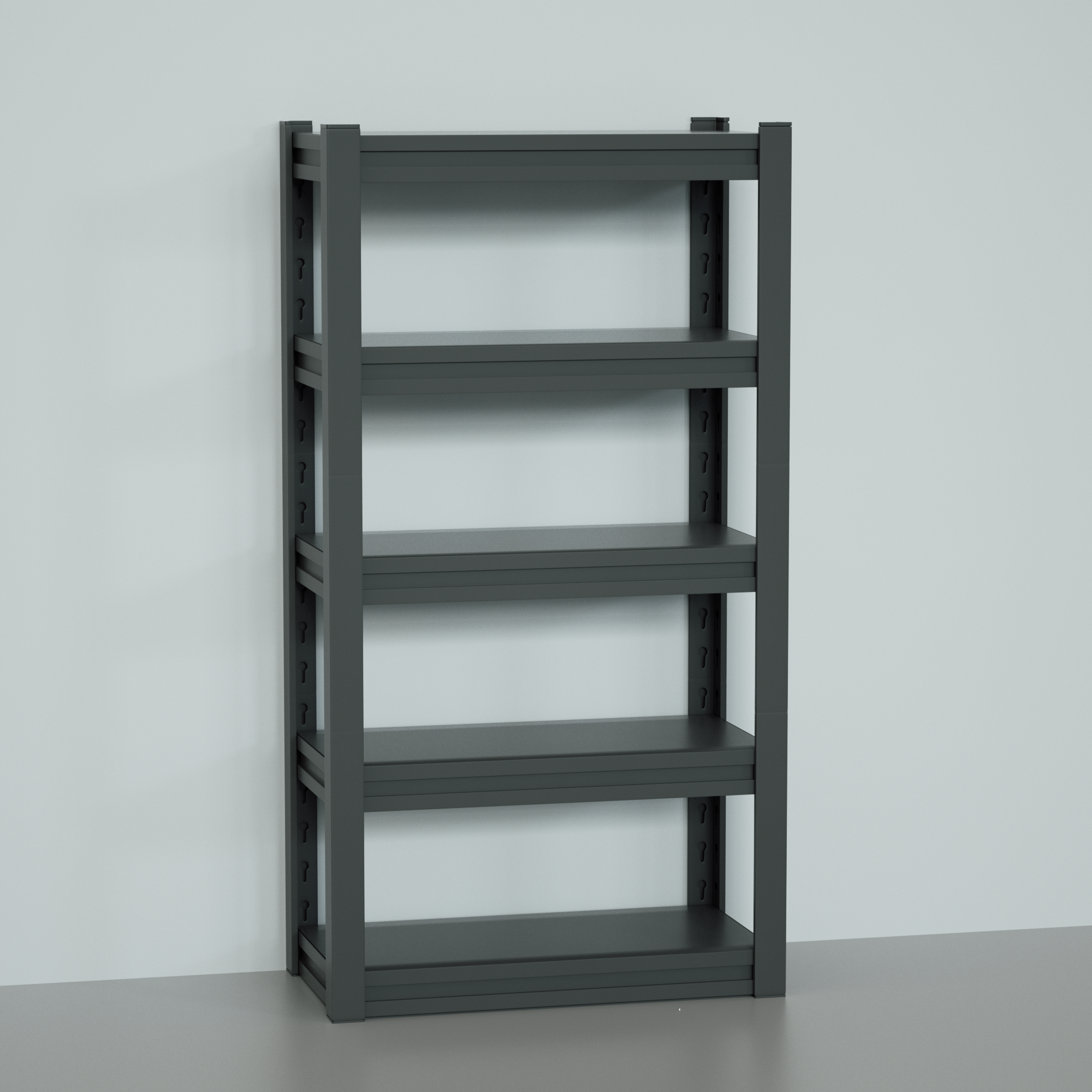 Estante iOffice de Almacenamiento, Acero, Color Negro 150 kg por Soporte. 183x100x50cm. IOFF-SR5B