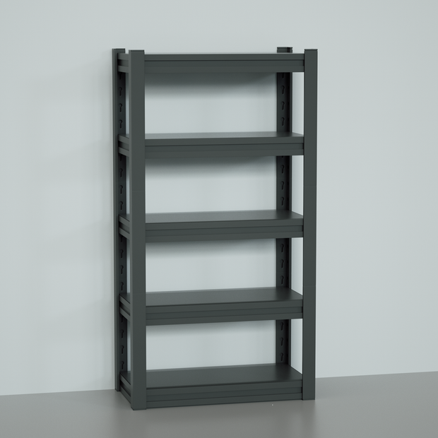 Estante iOffice de Almacenamiento, Acero, Color Negro 150 kg por Soporte. 183x100x50cm. IOFF-SR5B