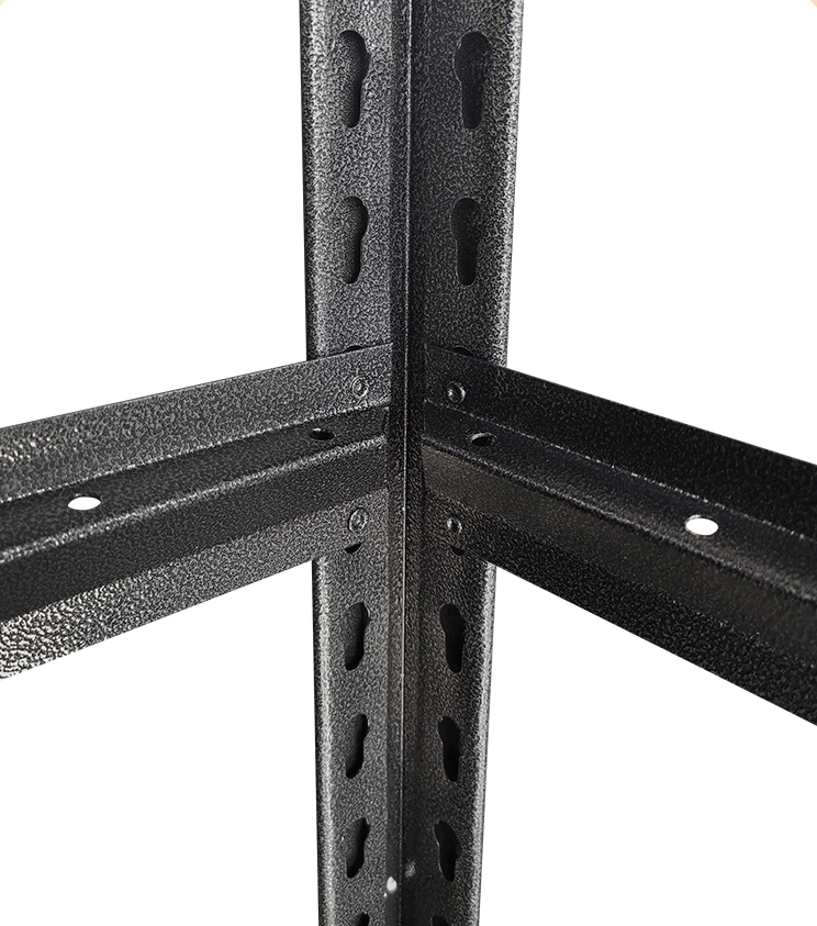 Estante iOffice de Almacenamiento, Acero, Color Negro 150 kg por Soporte. 183x100x50cm. IOFF-SR5B